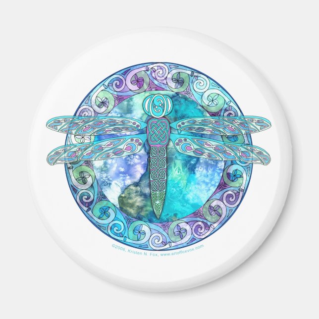 Coola Celtic Dragonfly Magnet (Framsidan)
