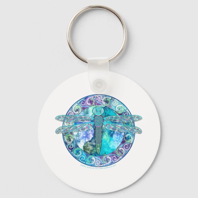 Coola Celtic Dragonfly Nyckelring (Framsida)
