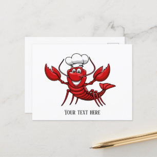 coola Chef lobster lägga till text Vykort
