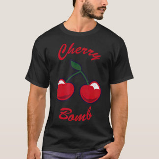 Coola Cherry-bomben 70-1900-tal Fruit Retro T Shirt