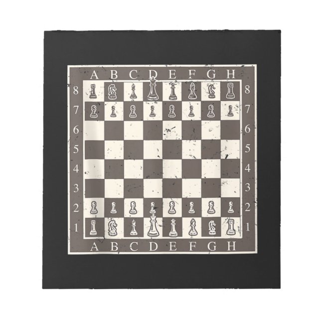 Coola Chess Board Halloween Costume Funny Lazy Anteckningsblock (Framsida)