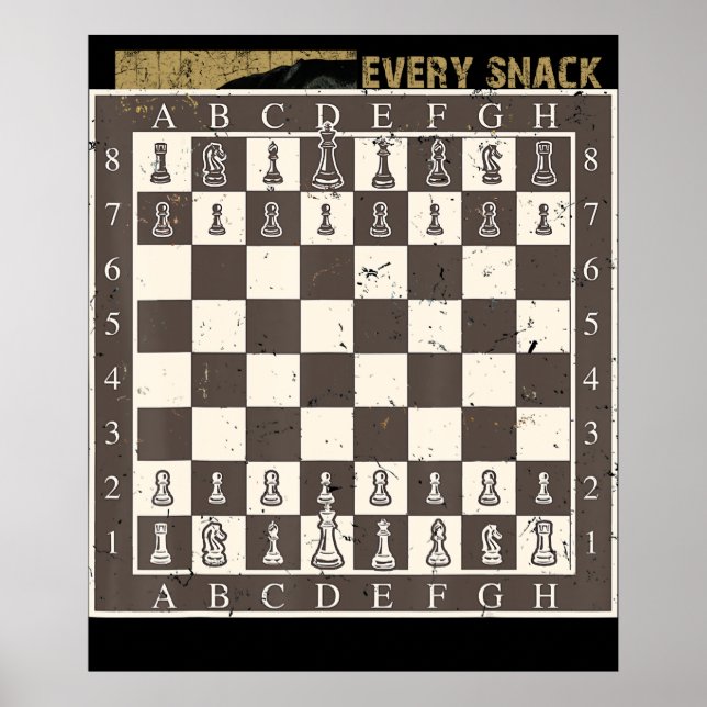 Coola Chess Board Halloween Costume Funny Lazy DIY Poster (Framsidan)