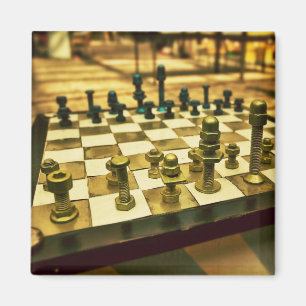 Coola Chess Board with Nöt och Bolts Magnet