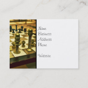 Coola Chess Board with Nöt och Bolts Visitkort