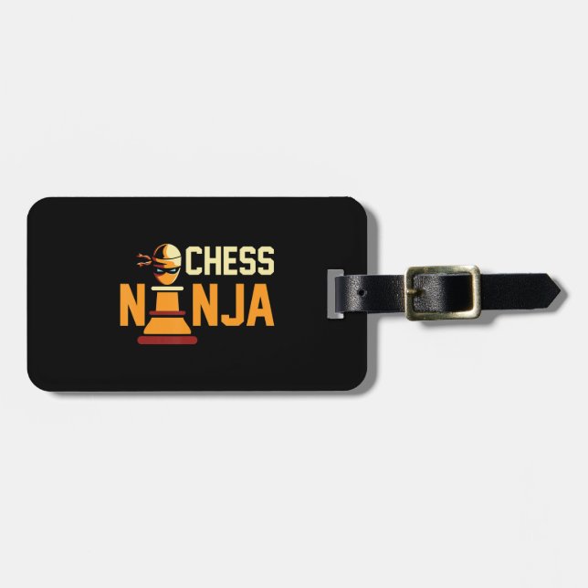 Coola Chess Ninja Chess Älskare Gift Bagagebricka (Horisontell Framsida)