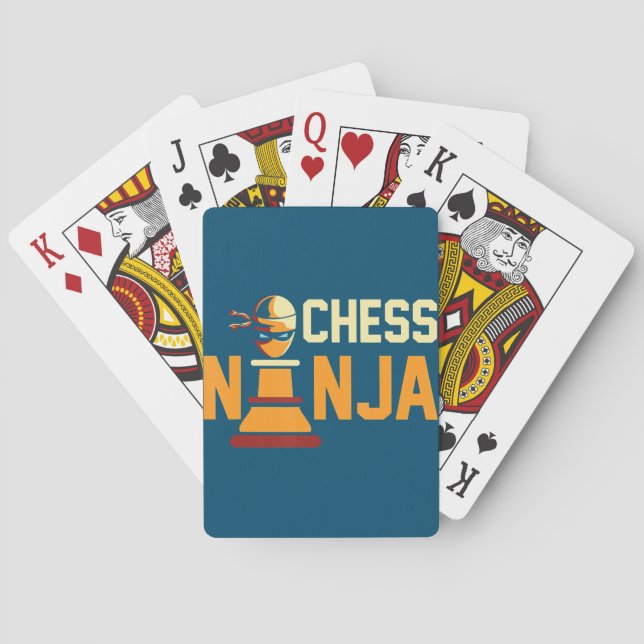 Coola Chess Ninja Chess Älskare Gift Casinokort (Baksidan)