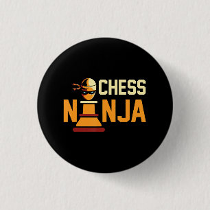 Coola Chess Ninja Chess Älskare Gift Knapp