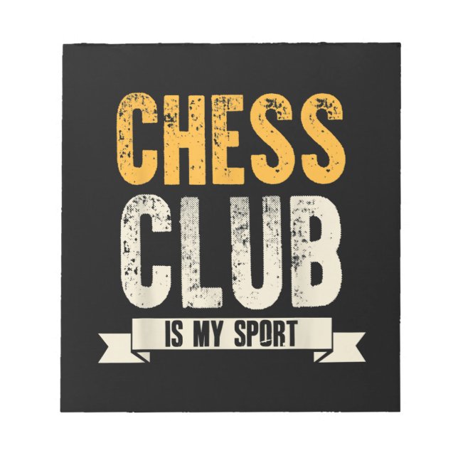 Coola Chess Player Älskare Birthday Gift Chess Klu Anteckningsblock (Framsida)