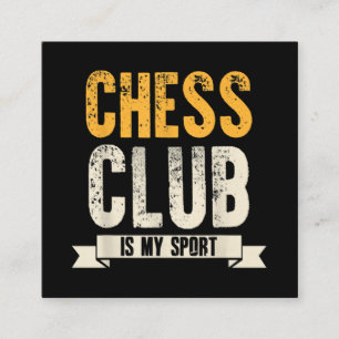 Coola Chess Player Älskare Birthday Gift Chess Klu Fyrkantigt Visitkort