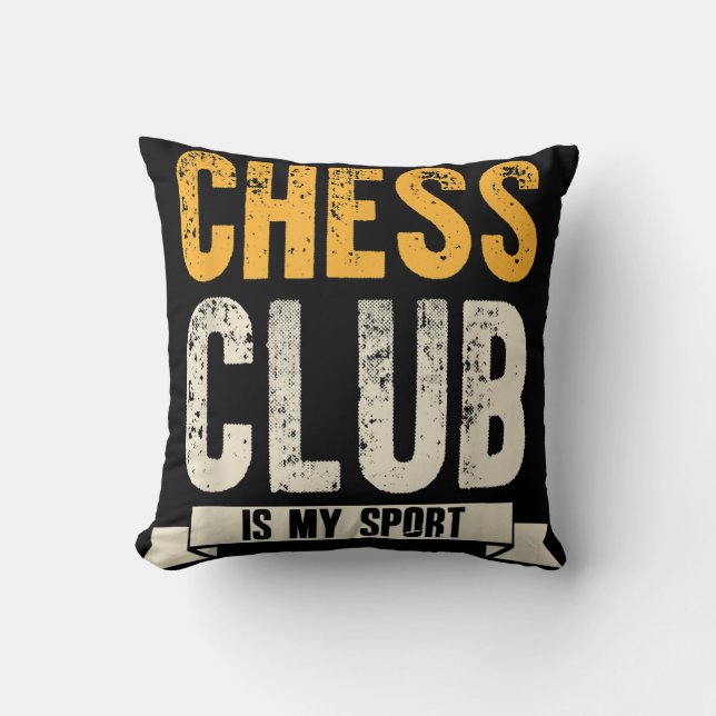 Coola Chess Player Älskare Birthday Gift Chess Klu Kudde (Framsida)