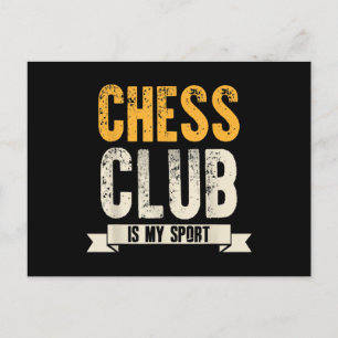 Coola Chess Player Älskare Birthday Gift Chess Klu Meddelande Vykort