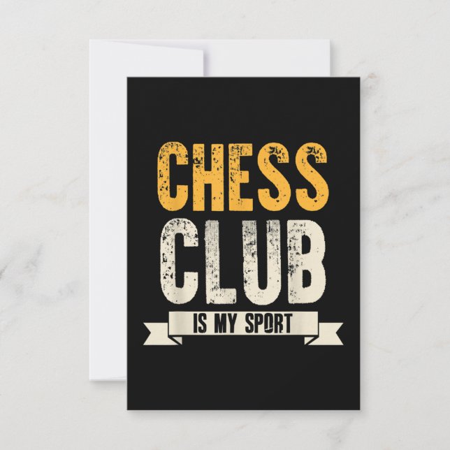 Coola Chess Player Älskare Birthday Gift Chess Klu OSA Kort (Framsida)