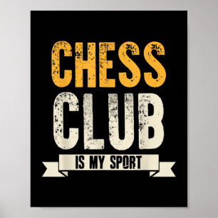 Coola Chess Player Älskare Birthday Gift Chess Klu Poster