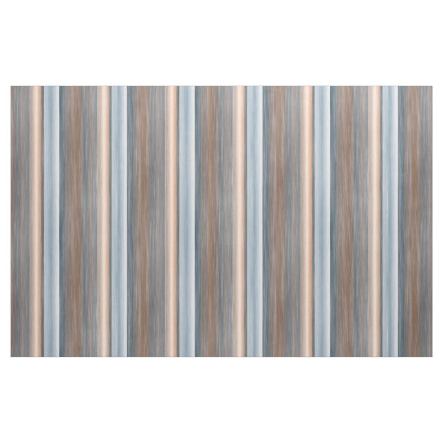 Coola Chic Blått vattenfärg Rand Mönster Tyg (Fat Quarter)