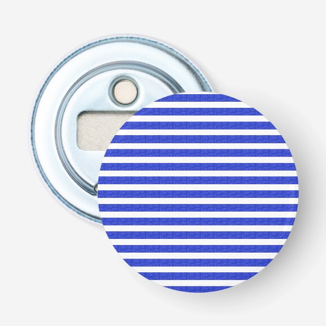 Coola Chic Blue Geometric Rand Flasköppnare (Framsidan)