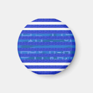 Coola Chic Blue Geometric Rand Magnet