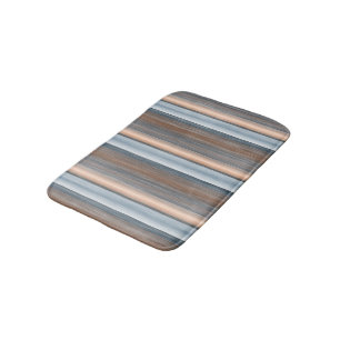 Coola Chic Brown Slate Blue Grått Rand Art. Badrumsmatta