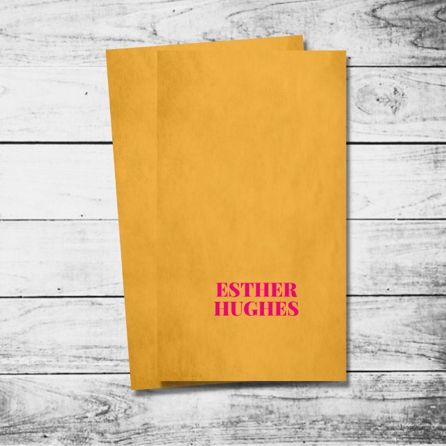 Coola Chic Struktur Gult Rosa Consultant Visitkort (Skapare uppladdad)