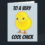 COOLA CHICK BIRTHDAY FRIEND GREETARD KORT<br><div class="desc">BIRTHDAY-KORT FÖR coola CHICK</div>