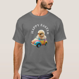 Coola Chick Driving Påsk Car Manar T-Shirt