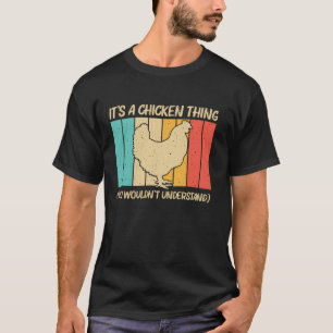 Coola Chicken Art För manar Women Chicken Älskare T Shirt