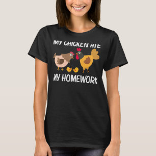 Coola Chicken För barn Boys Tupp Hen Chick Poul T Shirt