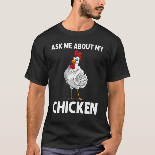 Coola Chicken För manar Women Farm Chicken Farmer T Shirt (Framsida)