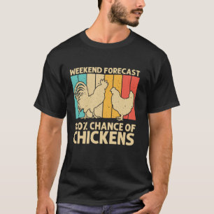 Coola Chicken För manar Women Tupp Hen Älskare Chi T Shirt