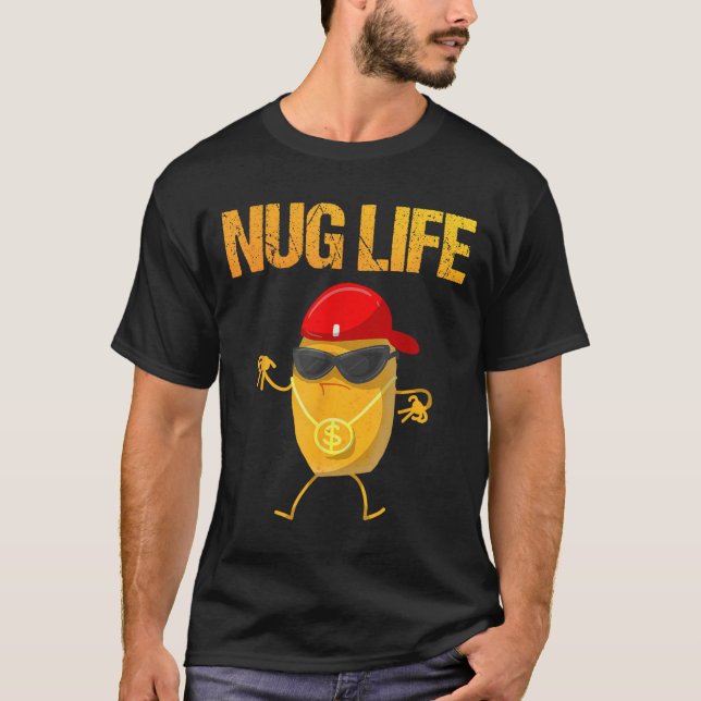 Coola Chicken Nugget Art for Boys Kids Chicken Nug T Shirt (Framsida)