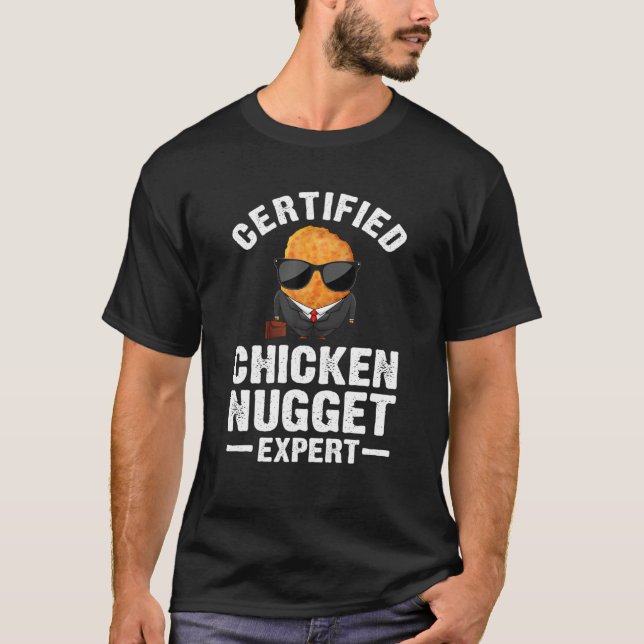 Coola Chicken Nugget För manar Women Kids Nug Life T Shirt (Framsida)