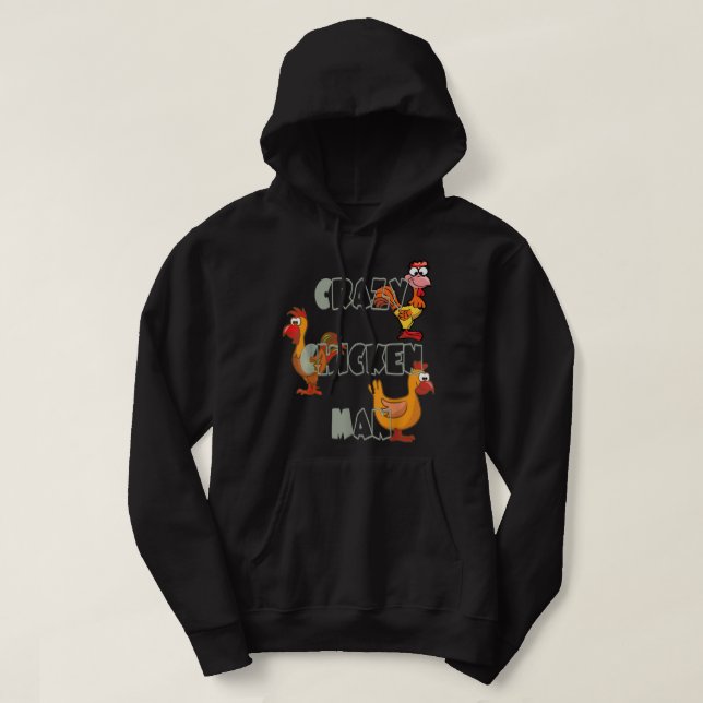 Coola Chicken Whisperer För manar Women Chicken Äl Hoodie (Design framsida)