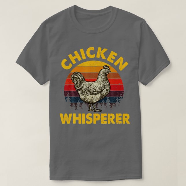Coola Chicken Whisperer Funny Chicken Älskare Farm T Shirt (Design framsida)