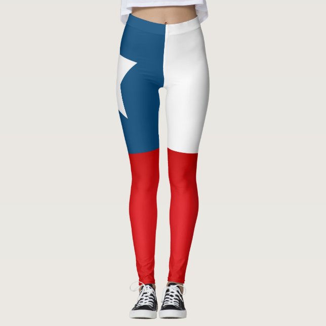 Coola Chile Flagga Mode Leggings (Framsida)