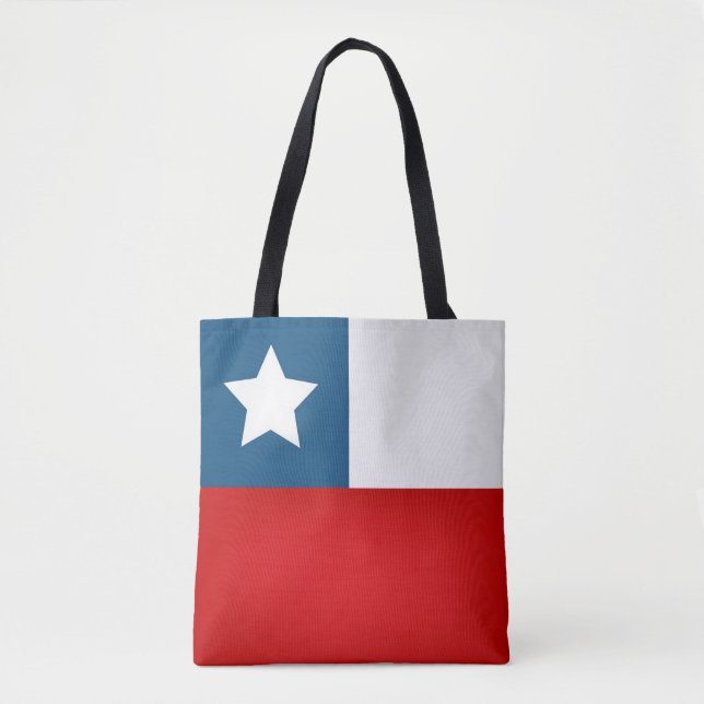 Coola Chile Flagga Mode Tygkasse (Framsida)
