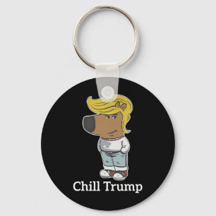 Coola Chill Guy Meme Tees - Trump Chill Guy Meme Nyckelring