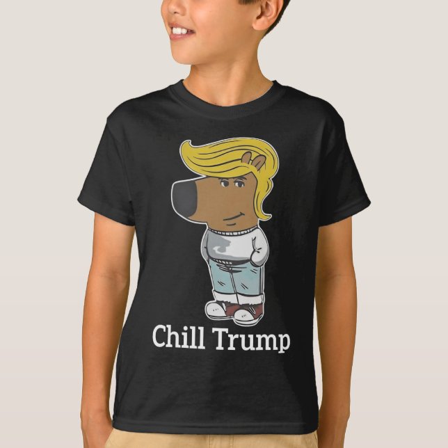 Coola Chill Guy Meme Tees - Trump Chill Guy Meme T Shirt (Framsida)