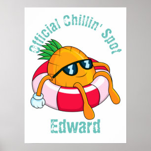 Coola Chill Pineapple Poster