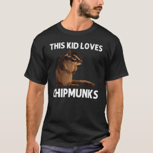 Coola Chipmunk För barn Boys Squirrel Whisperer Ro T Shirt