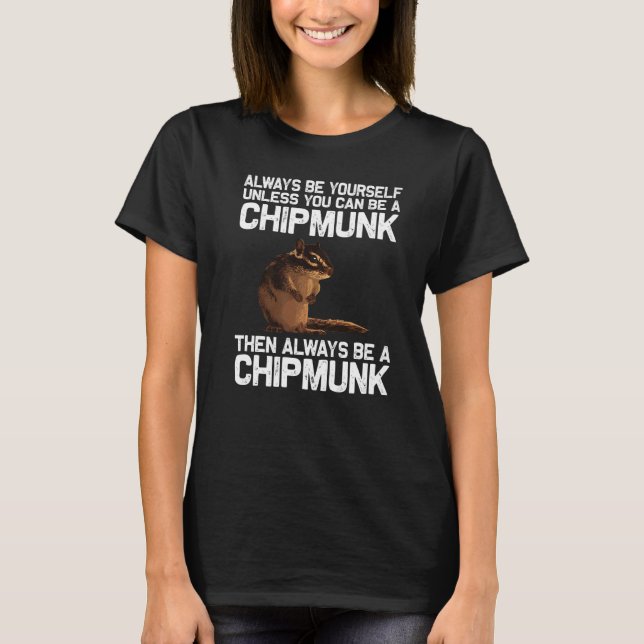 Coola Chipmunk För manar Women Squirrel Whisperer  T Shirt (Framsida)