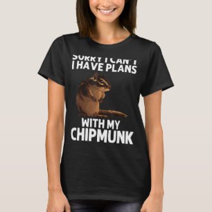 Coola Chipmunk För manar Women Squirrel Whisperer T Shirt
