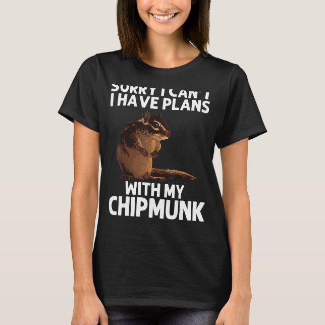 Coola Chipmunk För manar Women Squirrel Whisperer  T Shirt (Framsida)