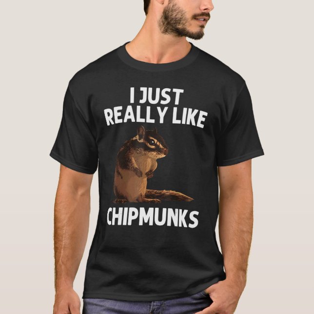 Coola Chipmunk För manar Women Squirrel Whisperer  T Shirt (Framsida)
