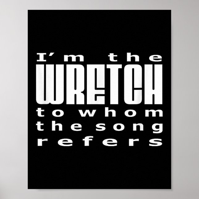 Coola Christian citerar om Fantastisk Wretch Grace Poster (Framsidan)