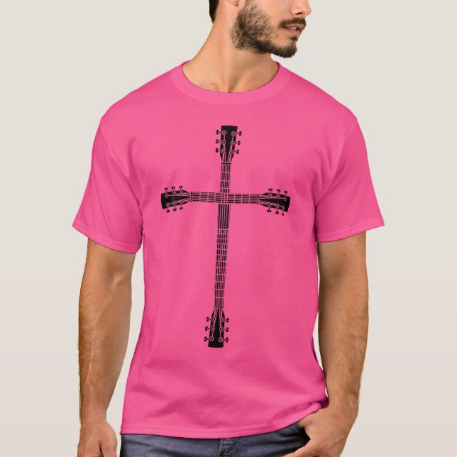 Coola Christian Guitar Kor Funny Musician Guitar T Shirt (Framsida)
