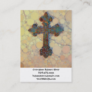 Coola Christian Kor Circle Mosaic Mönster Visitkort