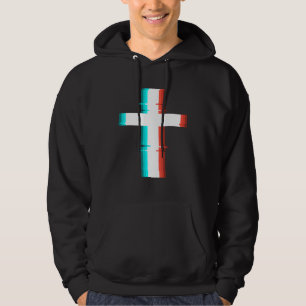 Coola Christian Kor Modern Glitch Effect Hoodie