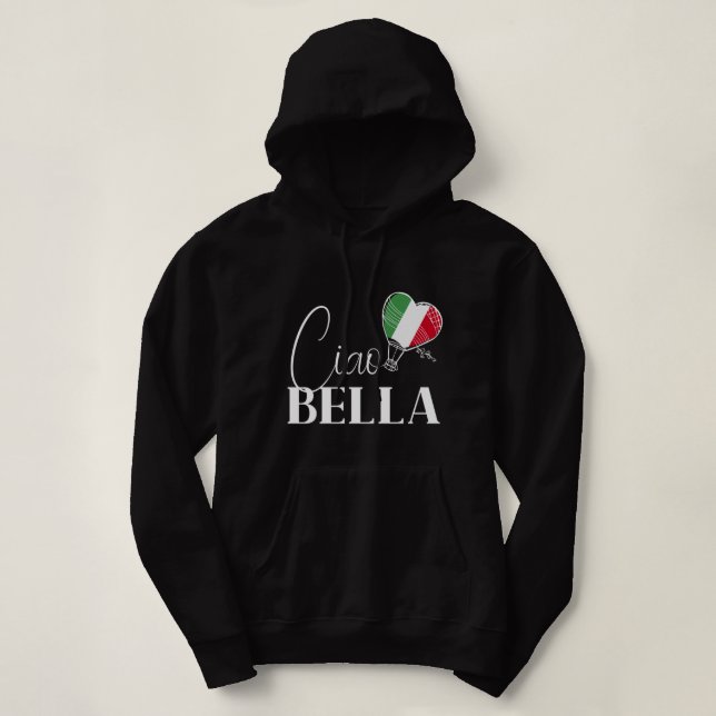 Coola Ciao Bella Graphic for a Romantic Italien ho T Shirt (Design framsida)