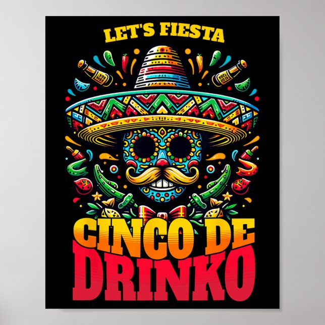 Coola Cinco De Mayo Cinco De Drinko Poster (Framsidan)