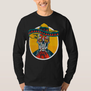 Coola Cinco De Mayo Mexican Skeleton Mariachi Fies T Shirt