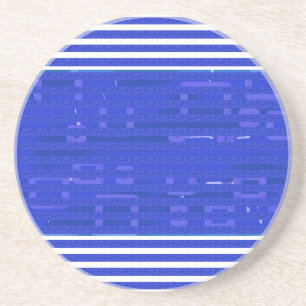 Coola Circuit Blue Geometric Rand Underlägg